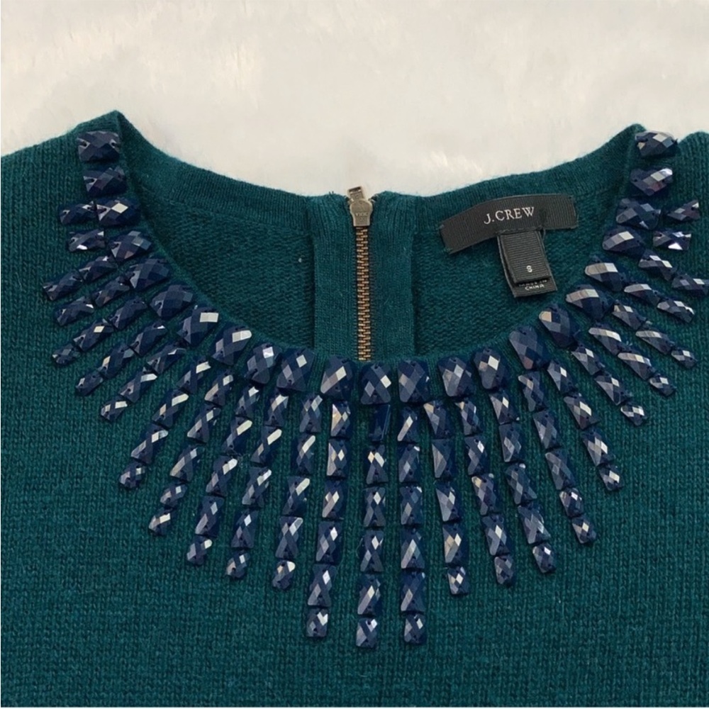 J. Crew Jewelled Neckline Sweater - Picture 4 of 7